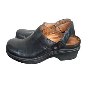Ariat Santa Cruz Women’s Black Leather Slip-On Mules/Clogs Shoes 93801 Size 6.5